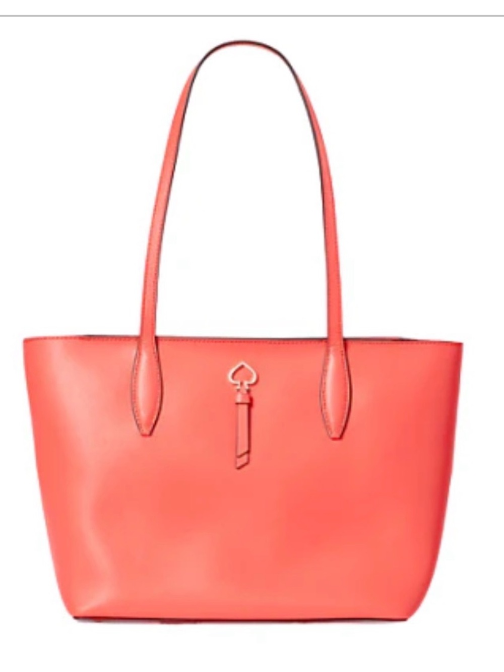 kate spade Adel Coral Leather Tote with Front Pocket NWT